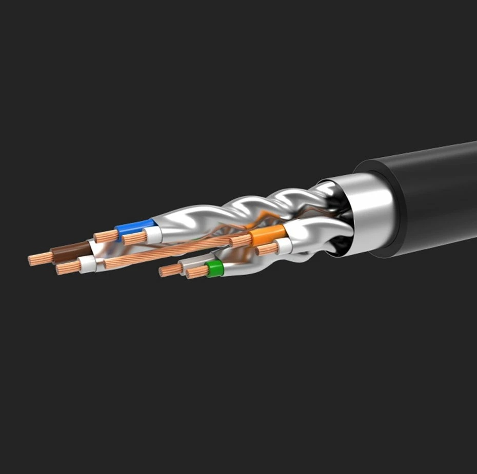 Kabllo rrjeti Ugreen Cat 7 STP, RJ45, 2m, e zezë