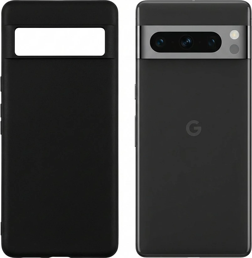 Mbështjellës PEDEA Soft TPU për Google Pixel 8 Pro, i zi