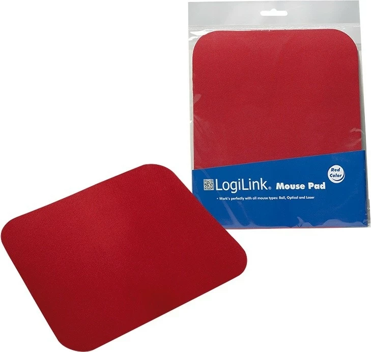 Mauspad LogiLink ID0128, 220x250x3 mm, i kuq