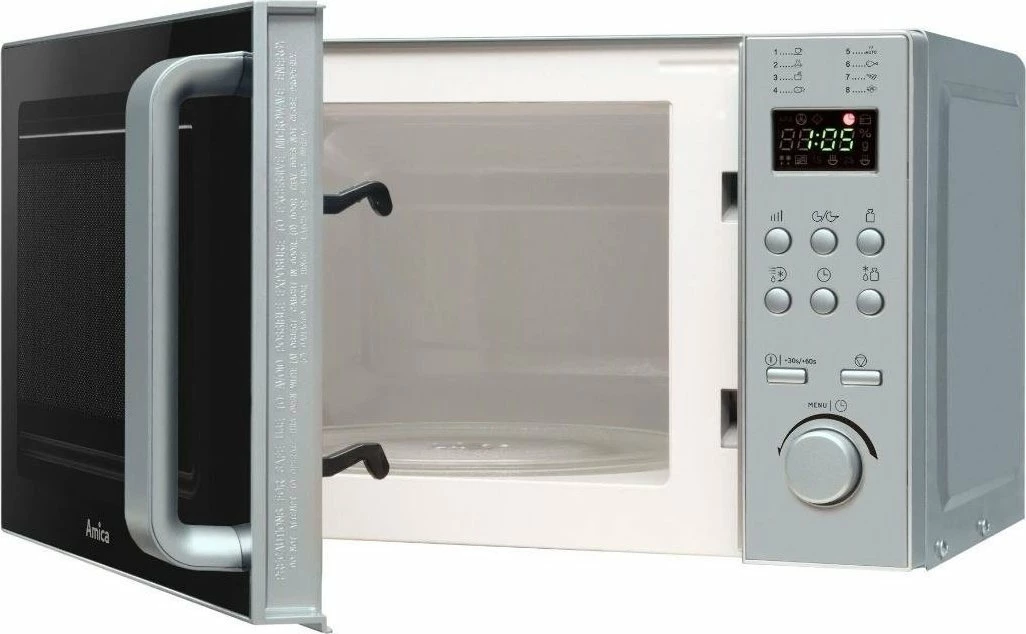 Mikrovalë Amica AMGF20E2I 20L 700W me grill 900W, argjendtë