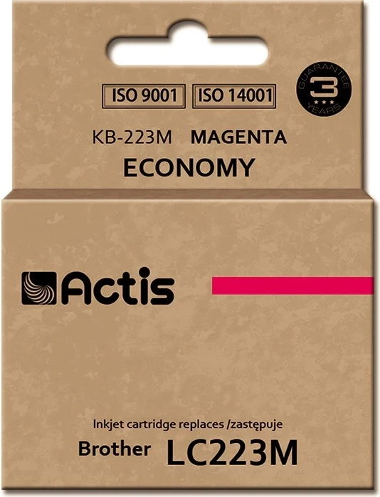 Bojë zëvendësese Actis KB-223M ink për Brother LC223M, 10ml, vjollcë