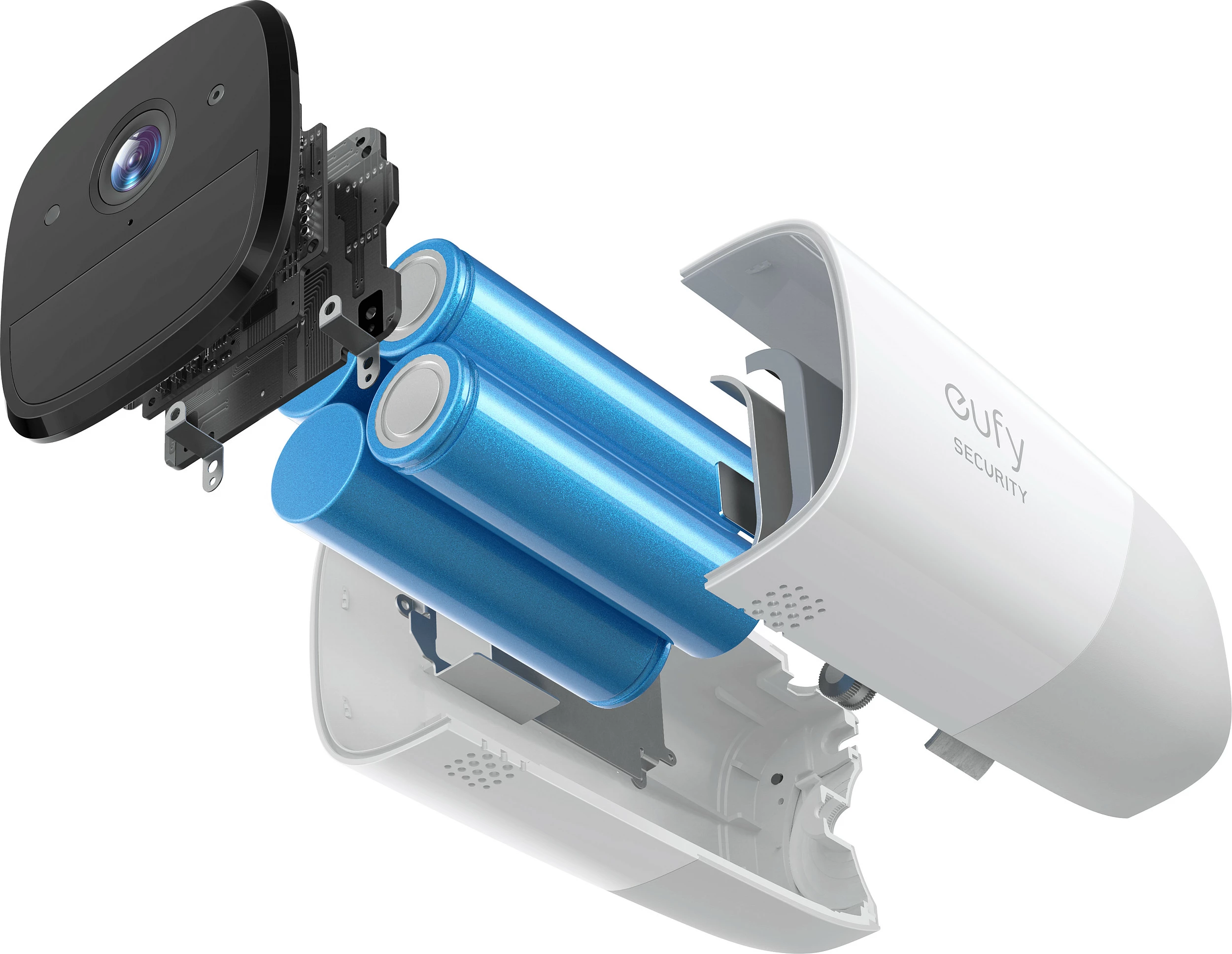 Kamerë sigurie EUFY eufyCam 2 Pro, sistem 2 kamera, 2K, pa kabllo, IP67, HomeKit/Alexa, e bardhë