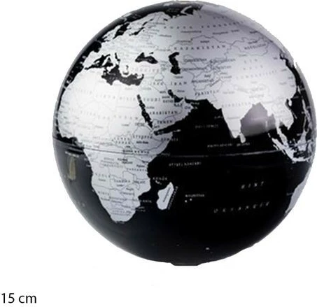 Gr Glob Rrotullues Black 15Cm