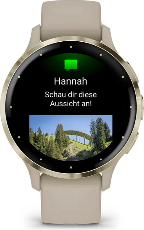 Smartwatch Garmin Venu 3S, AMOLED 1.2", GPS, Wi‑Fi, rrip silikoni, gri