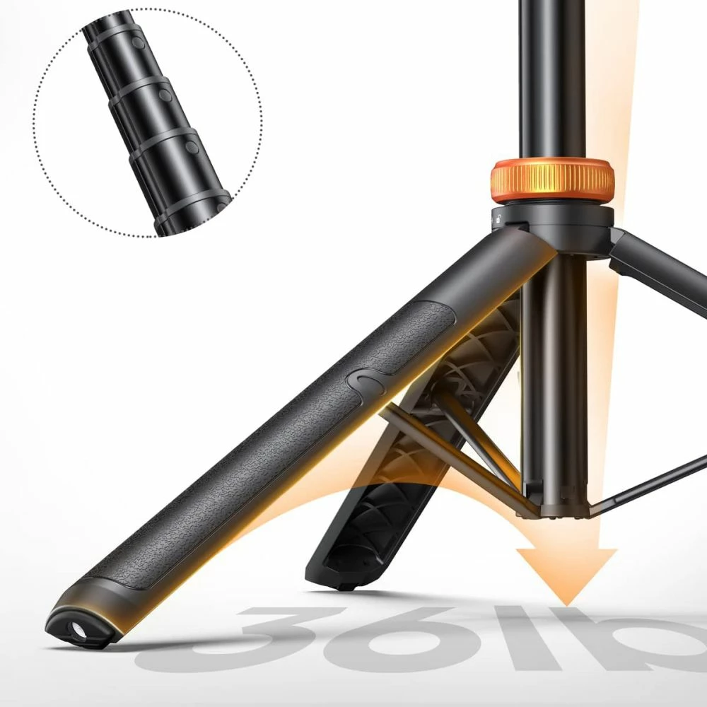 Selfie stick me tripod Tech-Protect L03S, Bluetooth, 148cm, për smartphone, e zezë