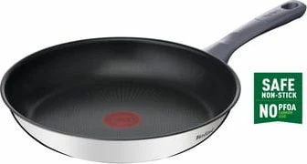 Tigan Tefal Daily Cook G7300655 28 cm inox me veshje titanium, për induksion, argjend