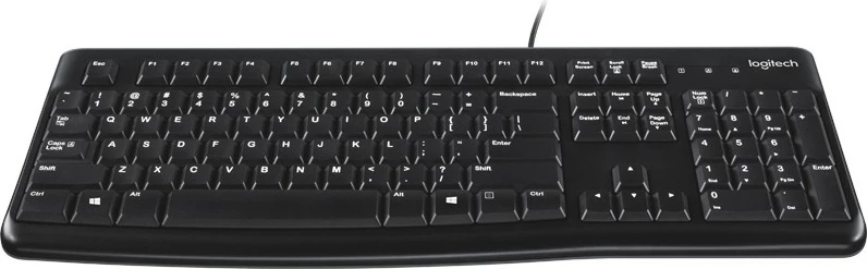 Tastierë Logitech K120, full-size, me kabllo, USB, e zezë