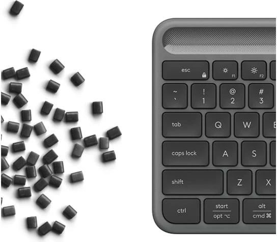 tastierë wireless Logitech Signature Slim Solar+ K980 920-013757, Bluetooth, full-size me numpad, e zezë