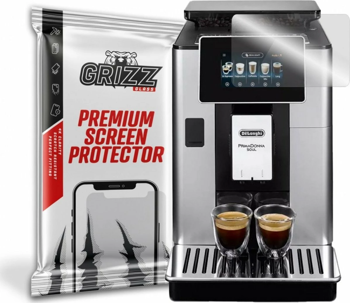Mbrojtës ekrani GrizzGlass HybridGlass për DeLonghi Primadonna Soul ECAM612.55.SB, set 1 copë