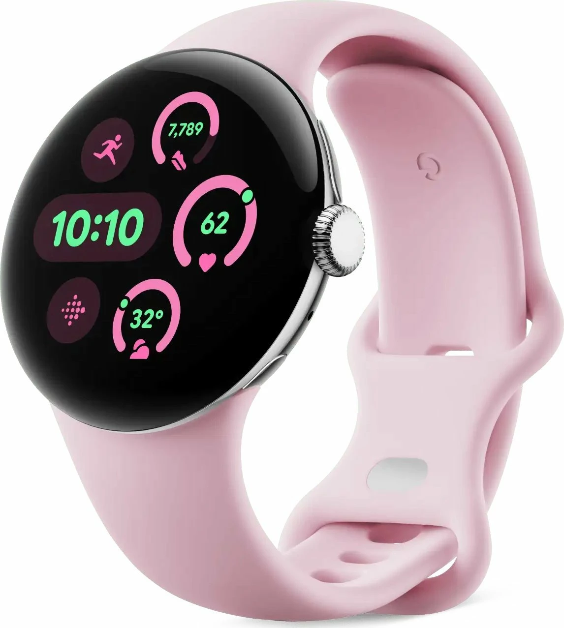 Rrip Smartwatch Google Pixel Watch 3 41mm Active Band Small, Rose Quartz