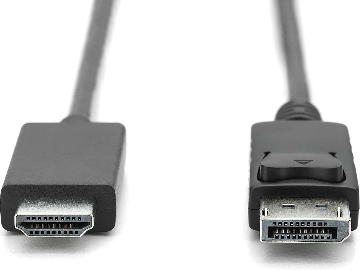 Kabllo adapter Digitus DisplayPort në HDMI, 3m, 4K, e zezë
