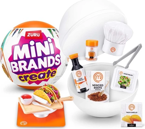 Mini Brands Create MasterChef – Kapsulë Misterioze nga ZURU (Modele të ndryshme)