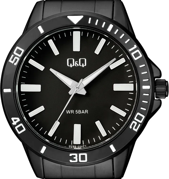 Orë dore Q&Q Q28B-004PY, e zezë