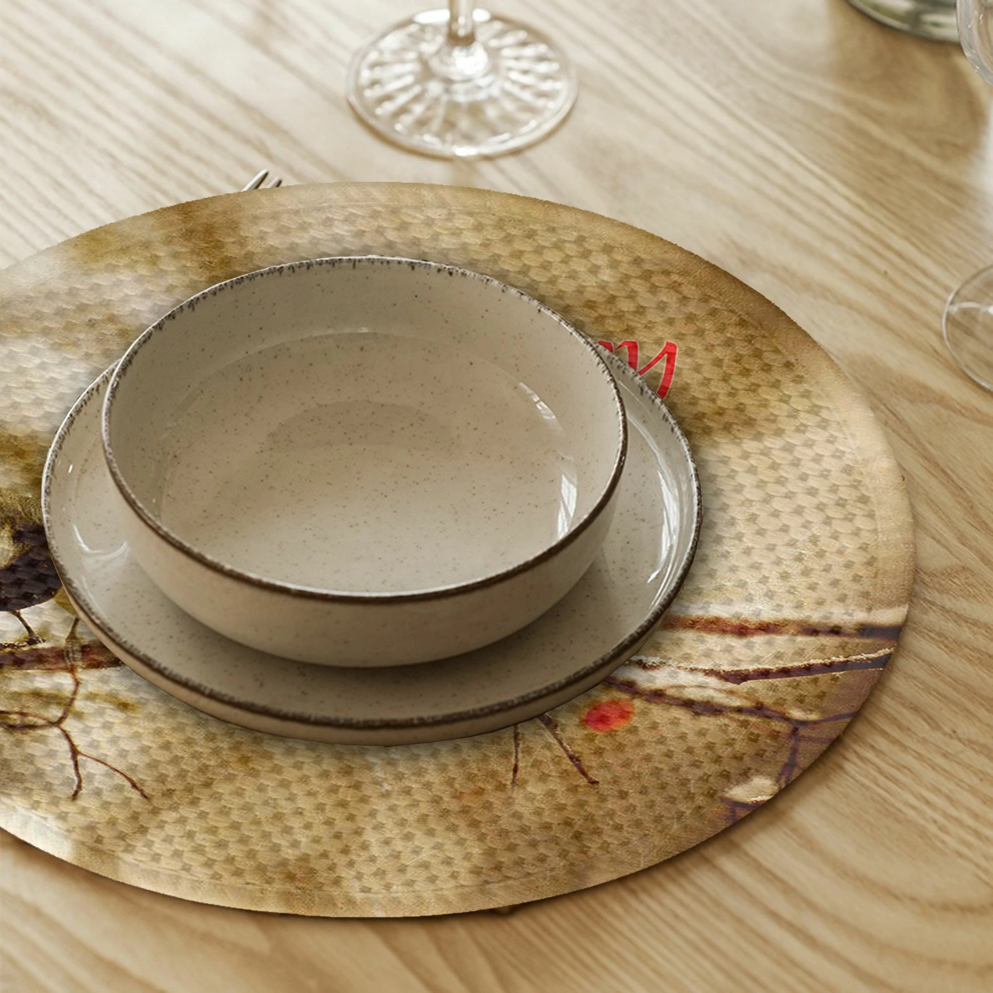 Set nënshtruesish tavoline Hermia Concept, shumëngjyrësh, 37cm, 4 copë