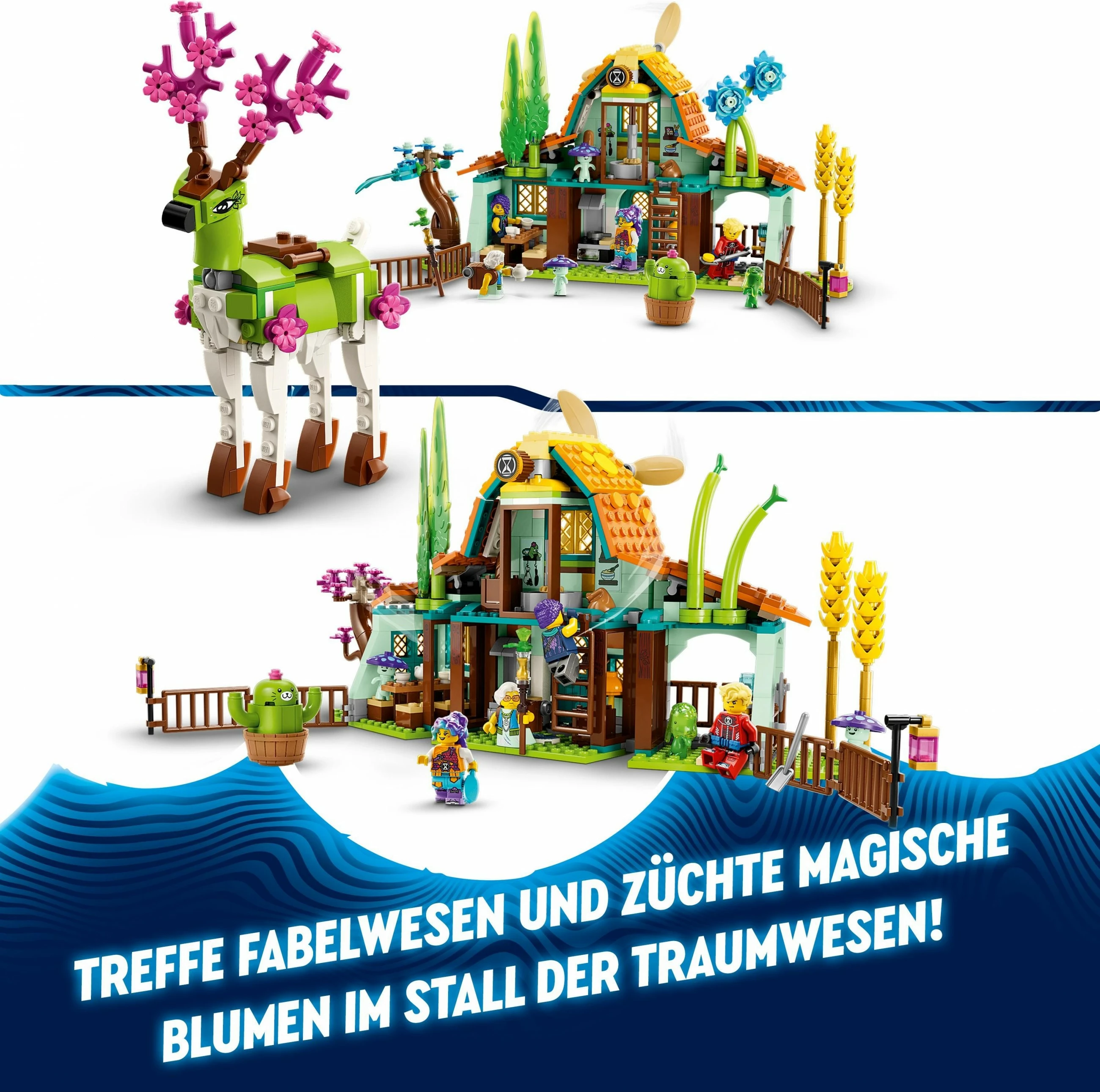 Set ndërtimi LEGO Stable of Dream Creatures, 681 pjesë, shumëngjyrësh
