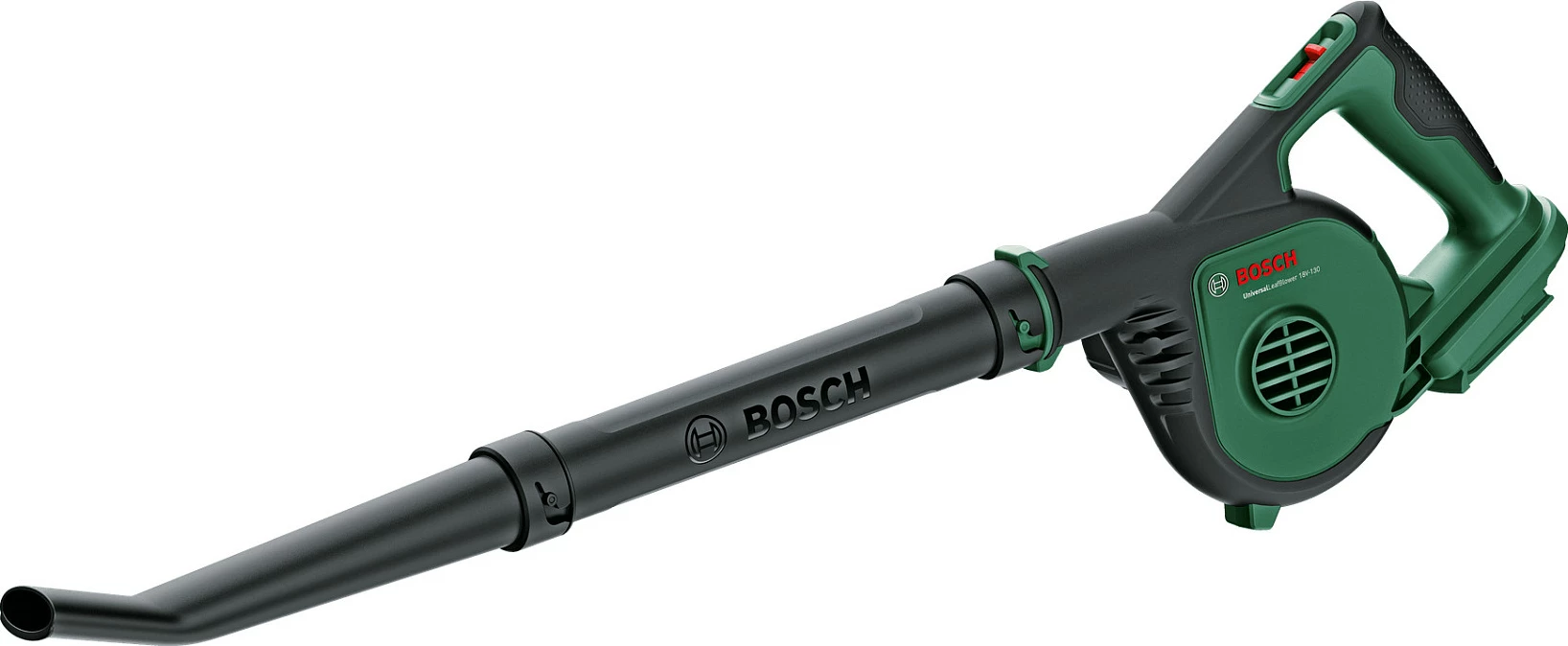 Fryrës gjethe me bateri Bosch Universal LeafBlower 18V-130, 18V, solo (pa bateri/karikues), i gjelbër/zi