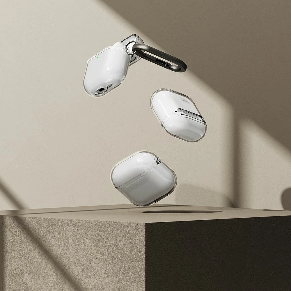 Mbështjellës Ringke Air për Apple AirPods 4, Rozë, me karabiner