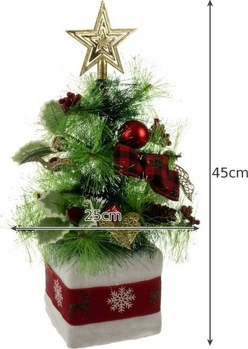 Pemë artificiale Krishtlindjesh Ruhhy 22591 45cm, jeshile