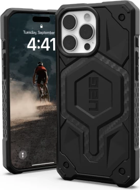 Mbështjellës UAG Monarch për iPhone 16 Pro Max, 5-shtresor, MIL-STD, kompatibil me karikim wireless, i zi