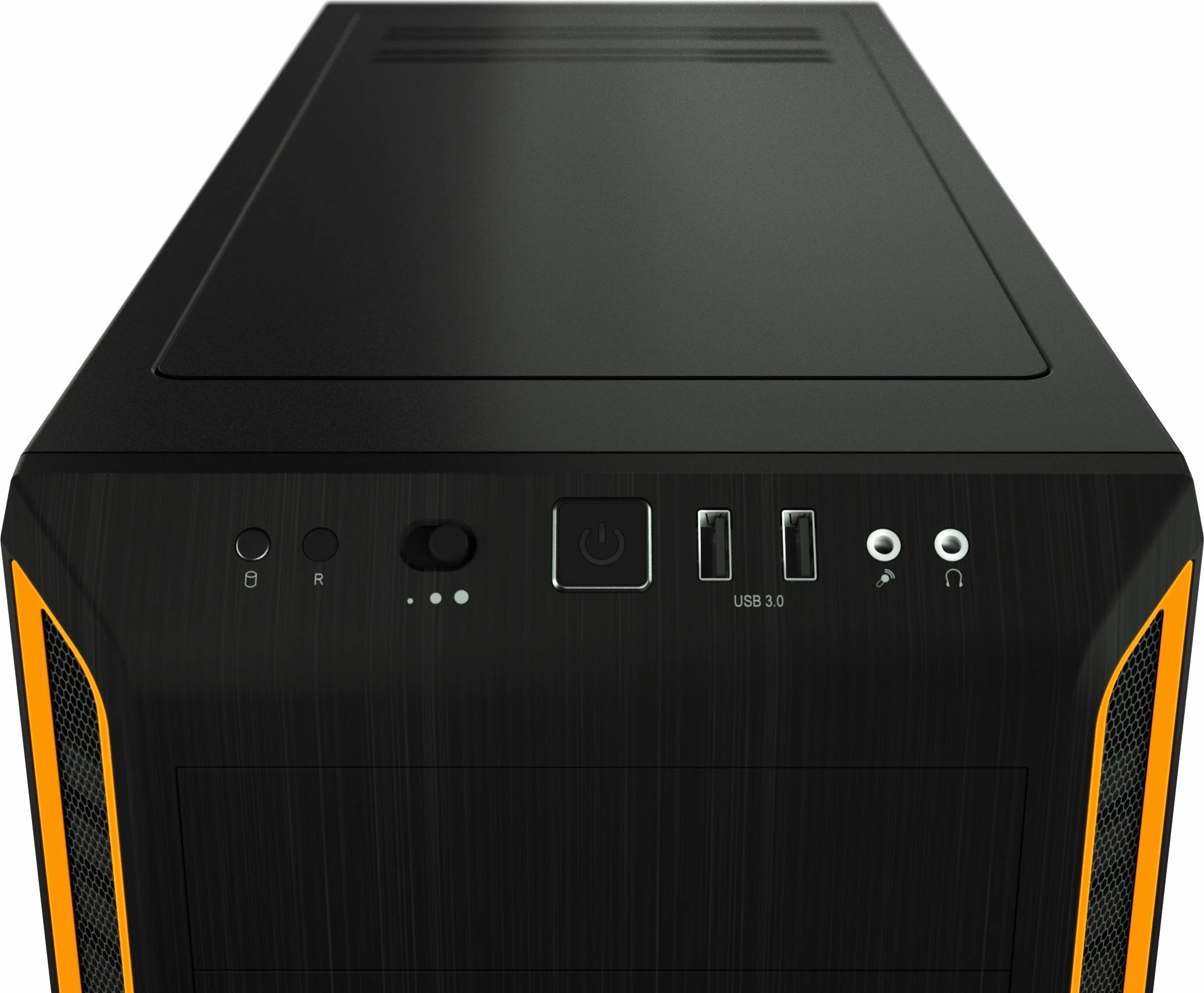 Kasë be quiet! Pure Base 600 Window BGW20, Midi Tower ATX/mATX/Mini-ITX, panel anësor xham i kalitur, 2x USB 3.0, e zezë/portokalli