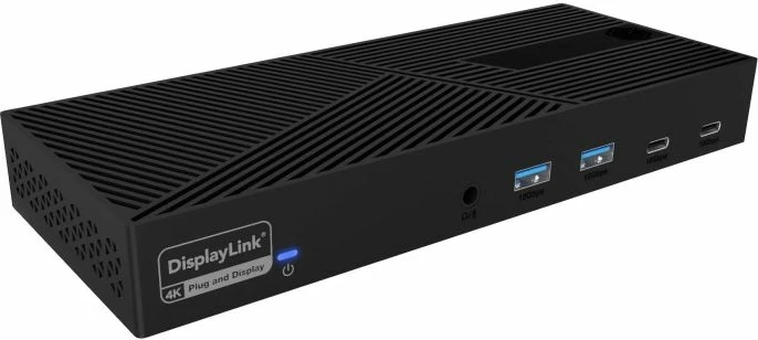 Stacion dokimi USB-C ICYBOX IB-DK2246AC, 11-në-1, DisplayLink, 4K@60Hz, triple monitor, PD 100W, e zezë