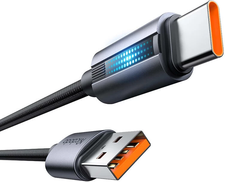 Kabllo Mcdodo CA-5180 USB-A në USB-C, 1.2m, e zezë