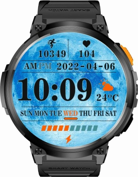 Smartwatch Gravity për të gjithë, e zezë