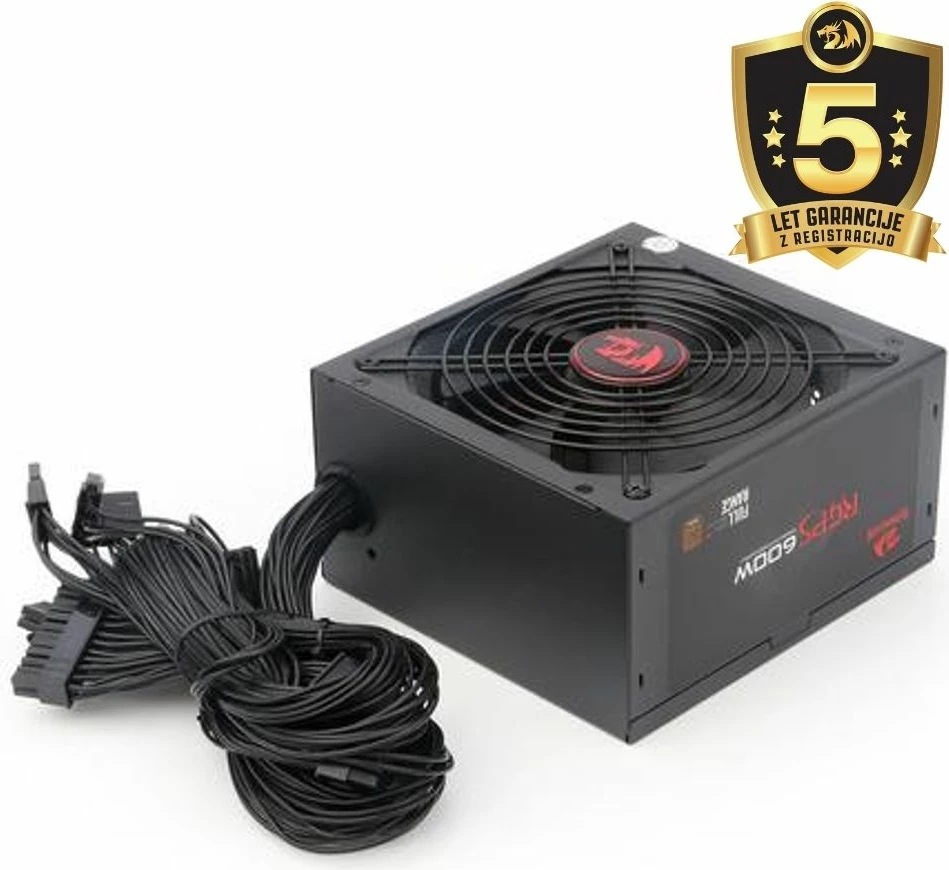 Furnizues rryme për PC Redragon GC-PS002 600W 80 Plus Bronze, i zi