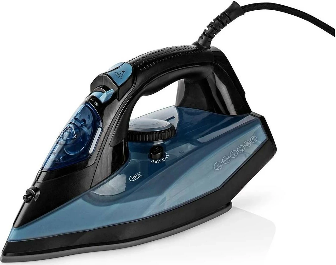 Hekur me avull Nedis IRON2000, pa kabllo, 2600W, pllakë qeramike, kaltër