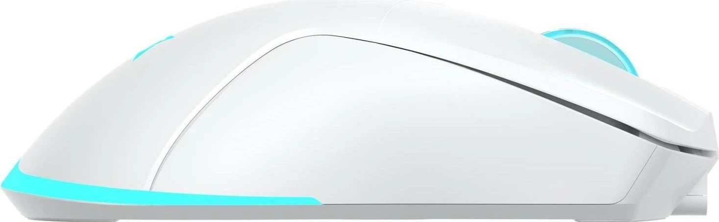 Maus gaming Baracuda Turtle, wireless 2.4GHz, 3200 DPI, RGB, i bardhë
