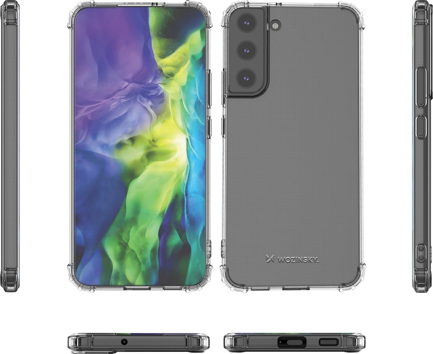 Mbështjellës Wozinsky Anti Shock për Samsung Galaxy S22 Plus, transparent