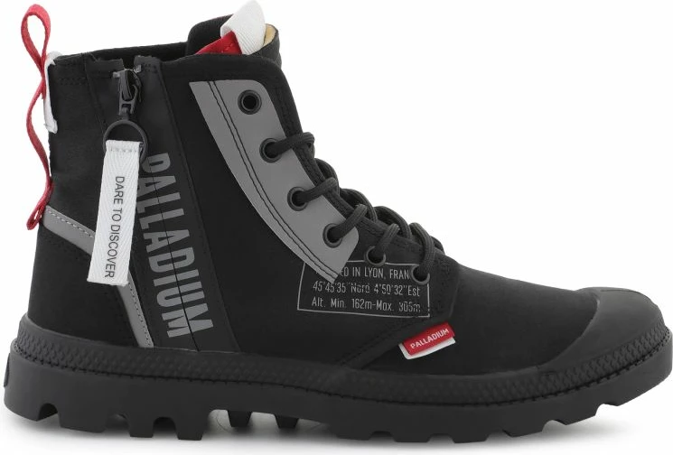 Atlete lifestyle Palladium për meshkuj dhe femra, të zeza