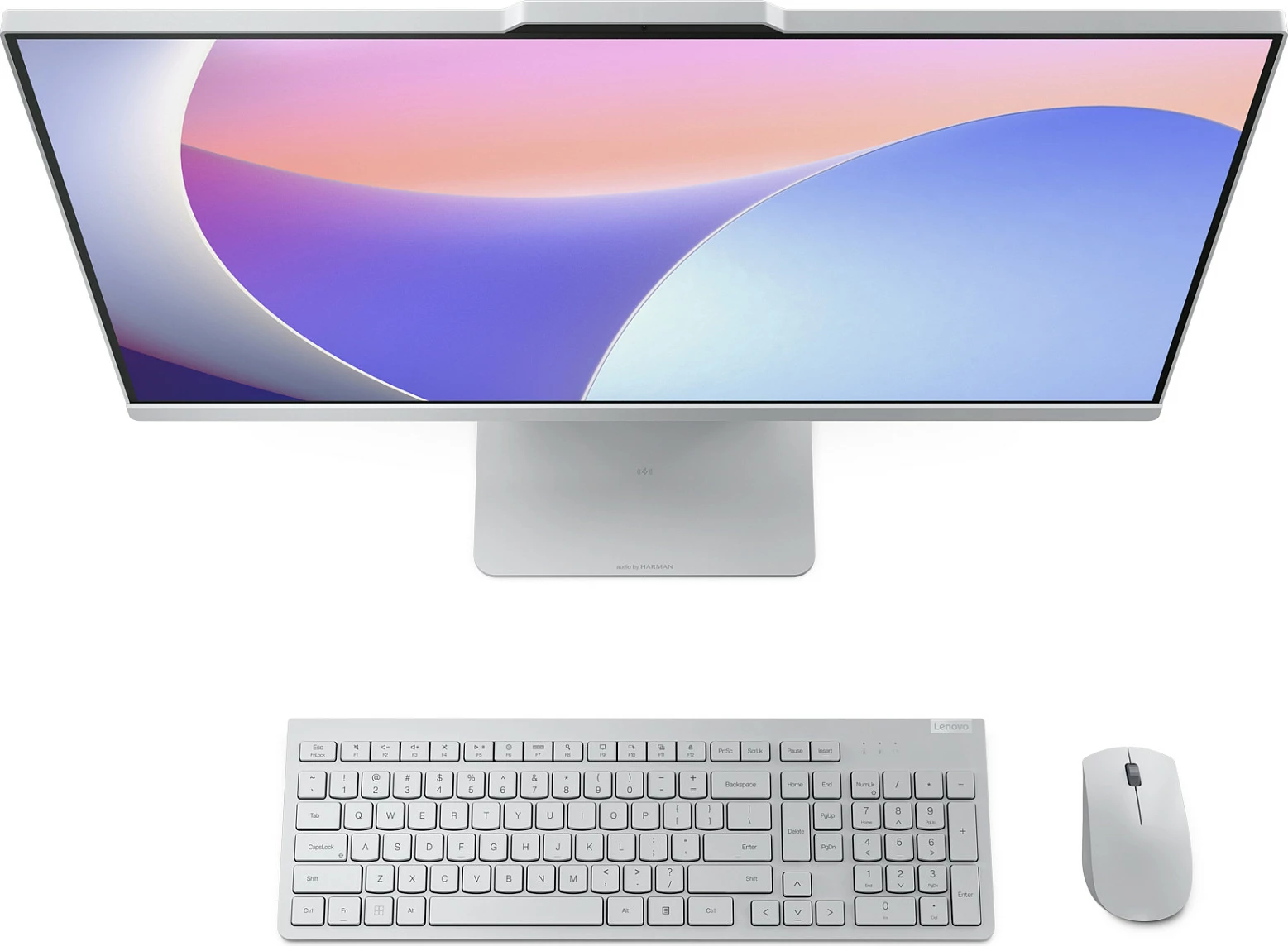 Kompjuter All-in-One Lenovo IdeaCentre 27ARR9, Ryzen 5 7535HS, 16GB RAM, 512GB SSD, 27" FHD, Windows 11 Home, Cloud Grey