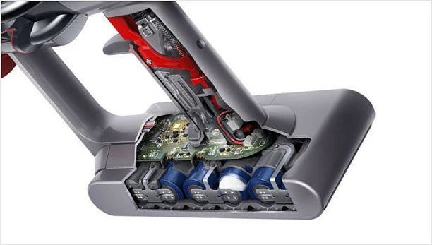 Fshesë me korrent pa kabllo Dyson V11 Fluffy, nickel/kuqe