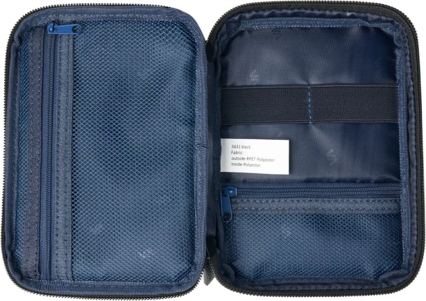 Organizator udhëtimi RivaCase 5631 ECO, 185×40×135 mm, i zi