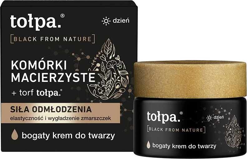 Krem për fytyrë për femra Tołpa Black From Nature Rich Day, 50ml