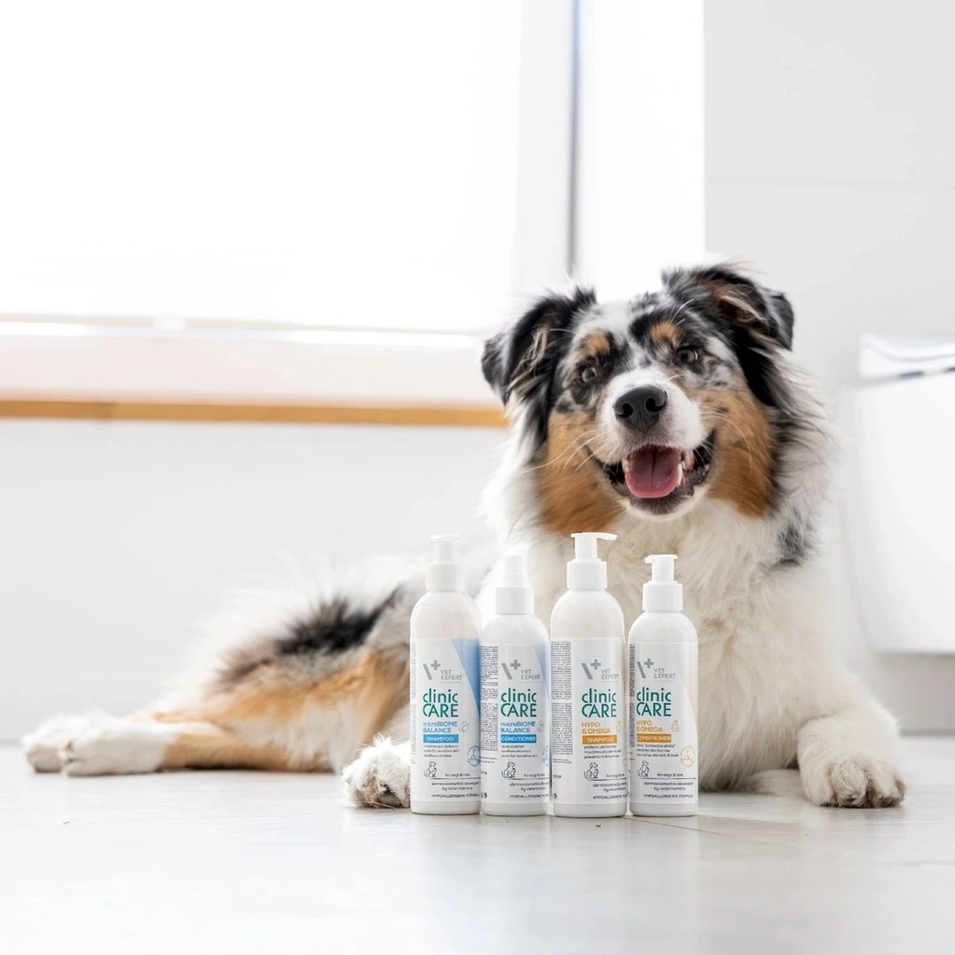 Kondicioner për qime VetExpert Clinic Care microBiome Balance për qen dhe mace, 150 ml
