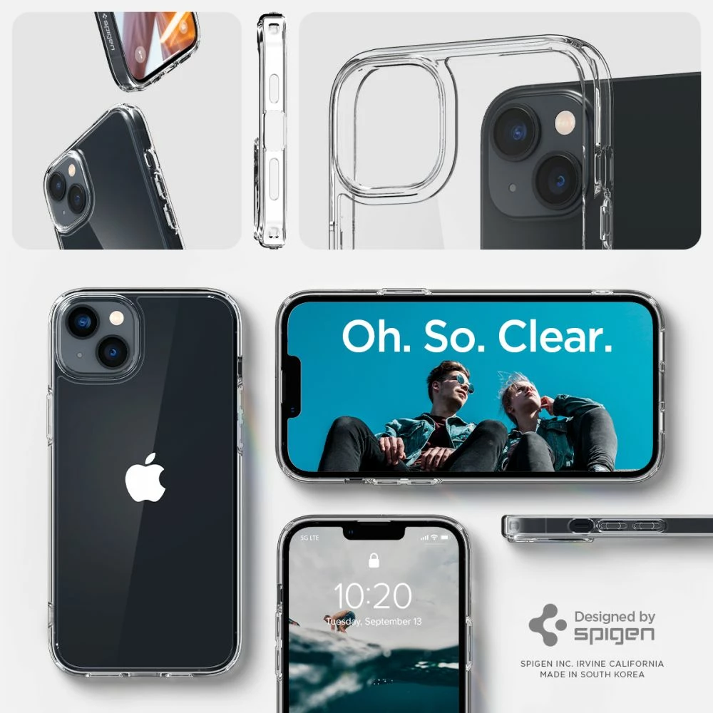 Mbështjellës Spigen Ultra Hybrid për iPhone 14 Plus, Transparent