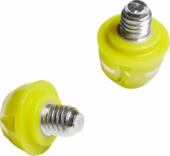 Studa për këpucë futbolli Adidas TPU Studs FJ6350 8x6mm + 4x9mm, verdhë neon, set 12 copë