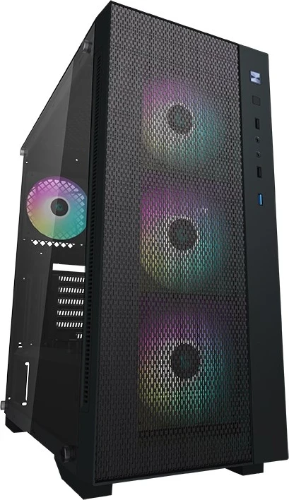 Kasë kompjuteri DeepCool Matrexx 55 Mesh ARGB 4F, e zezë