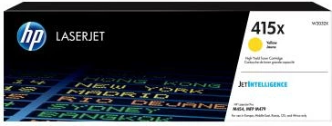 Toner HP 415X (W2032X) rendiment i lartë 5,550–8,800 faqe, për Color LaserJet, e verdhë
