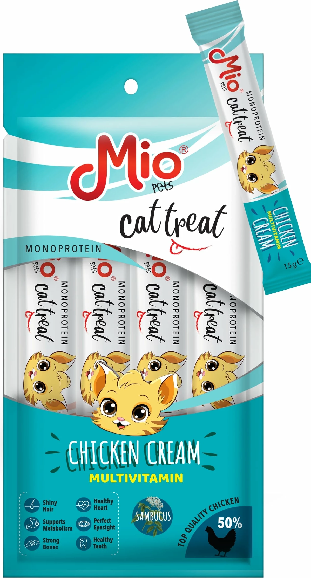 Mio Krema Shpërblëse pěr Mace Multivitamin – Pule 15 g x 4.