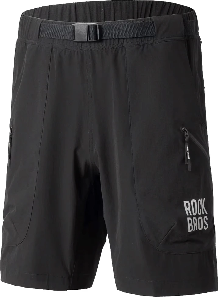 Shorce sportive Rockbros YDDK015, madhësi M, me rrip, xhepa me zinxhir YKK, të zeza