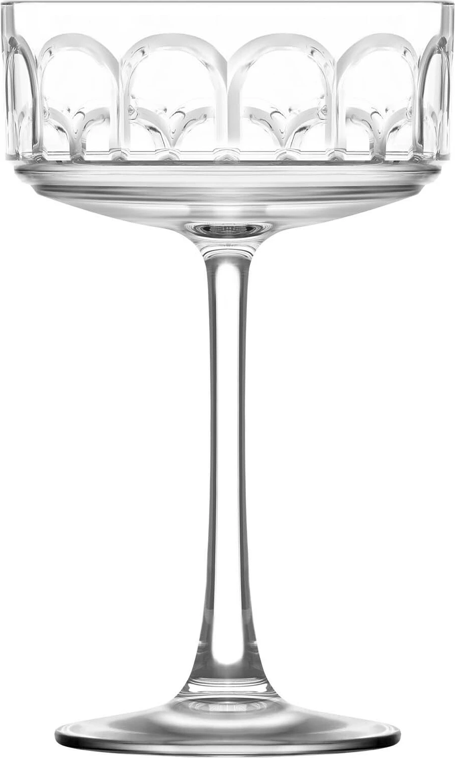 Gotë coupe LAV Horeca Archie 250 ml, set 6 copë, transparente