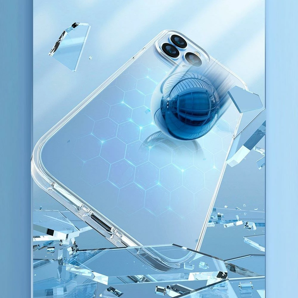 Mbështjellës Kingxbar Elegant Series për iPhone 13 Pro, Transparent