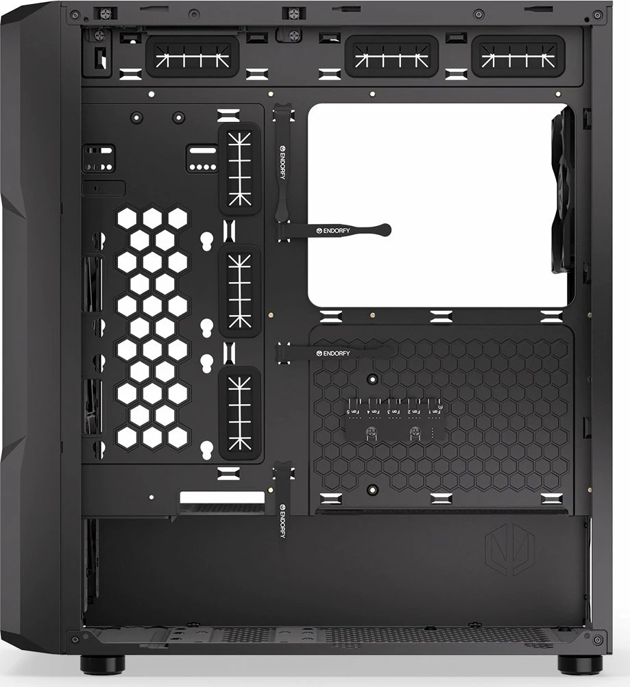Kasë Endorfy Regnum 400 Air EY2A008 Midi Tower ATX, 2x 2.5\" + 2x 3.5\", 2x USB 3.0, pa furnizues rryme, e zezë