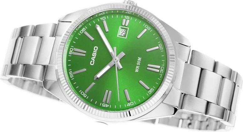 Orë dore për meshkuj CASIO MTP-1302PD-3AVEF, argjendtë, me kuti