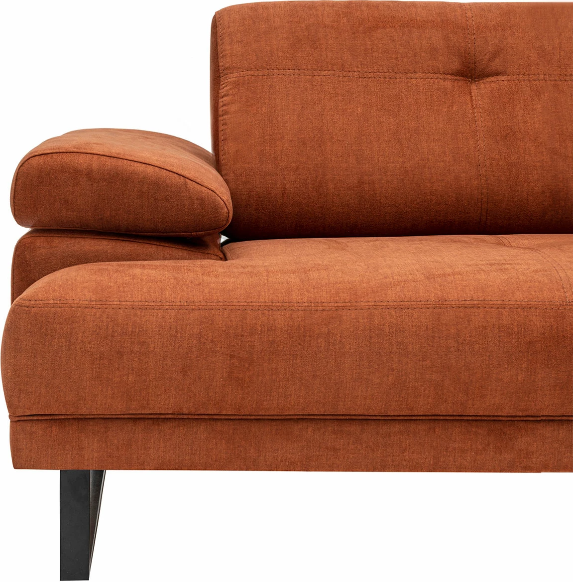 Këndore e madhe, ngjyrë portokalli, Atelier del Sofa Mustang, këndi i djathtë