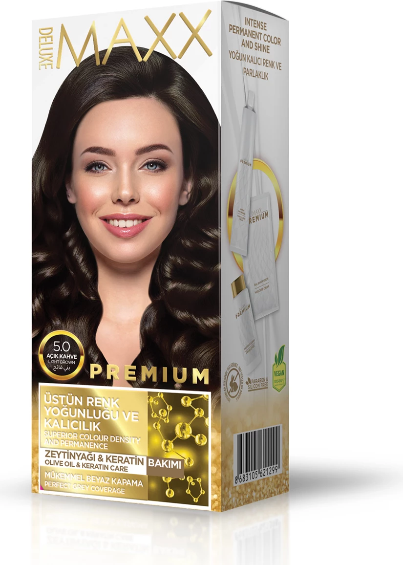 Ngjyrë për flokë PREMIUM 5.0 Light Brown, 50 ml