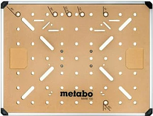 Tavolinë pune Metabo MWB 100, e palosshme, rregullim lartësie 80-100 cm, 710 mm, bezhë/metalik
